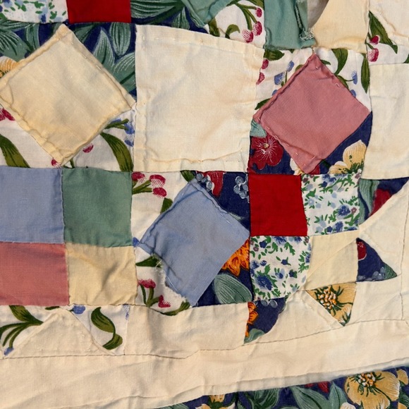 Arch Quilt Elmsford NY New York Hand Stitched 78" x 80" Queen King Patchwork - Picture 10 of 16